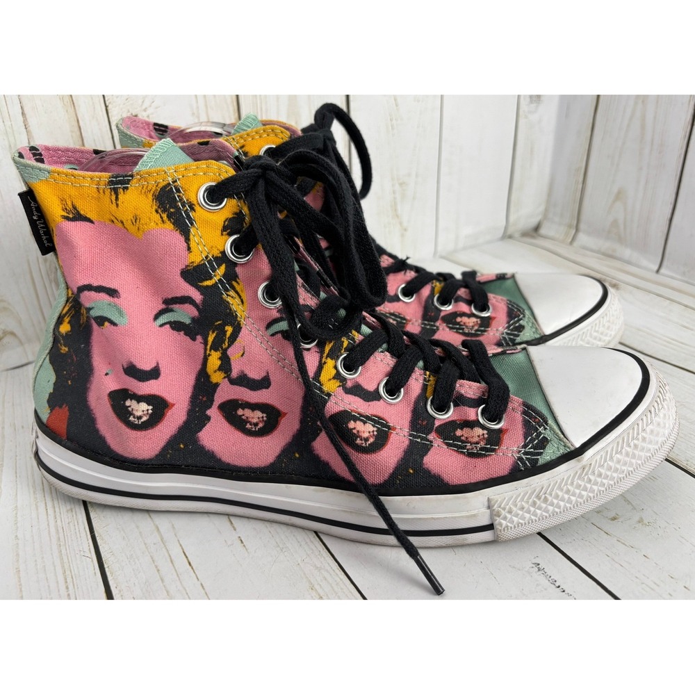 Converse Chuck Taylor All Star Andy Warhol Marilyn Monroe Art High Top W10 M8.5